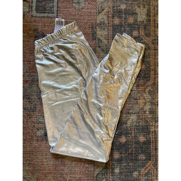 Silver foil leggings - Picture 3 of 4